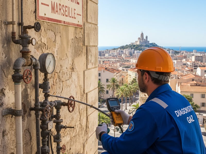 diagnostic immobilier gaz Marseille Toulon Paca