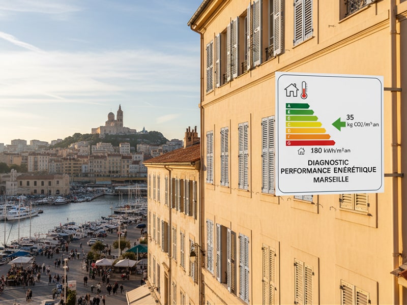 diagnostic immobilier dpe performance énergétique Marseille Toulon Paca